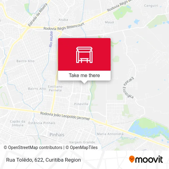 Rua Tolêdo, 622 map