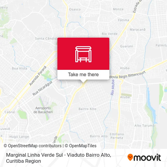 Marginal Linha Verde Sul - Viaduto Bairro Alto map