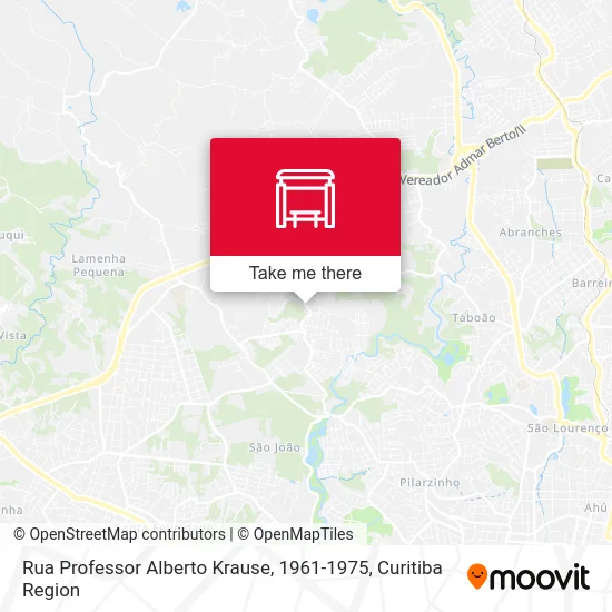 Rua Professor Alberto Krause, 1961-1975 map