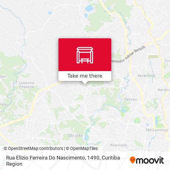 Rua Elízio Ferreira Do Nascimento, 1490 map