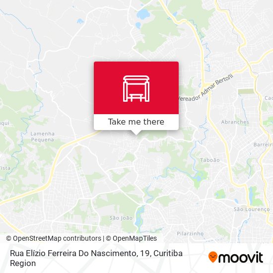 Rua Elízio Ferreira Do Nascimento, 19 map