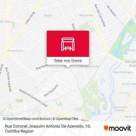 Rua Coronel Joaquim Antônio De Azevedo, 10 map