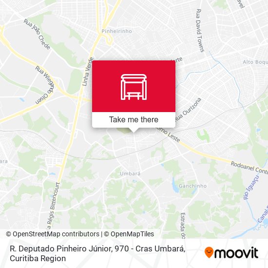 R. Deputado Pinheiro Júnior, 970 - Cras Umbará map