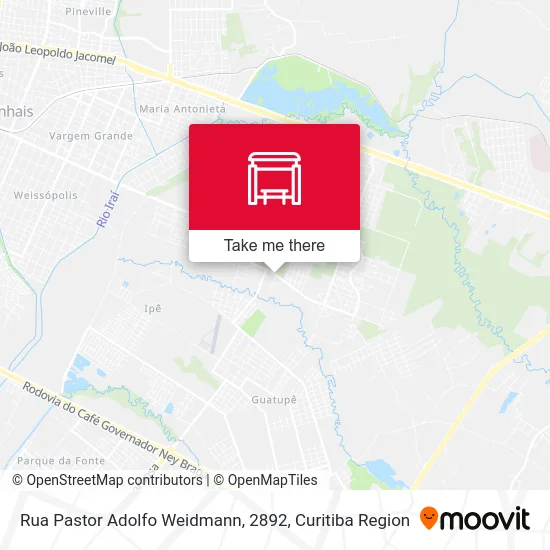 Rua Pastor Adolfo Weidmann, 2892 map