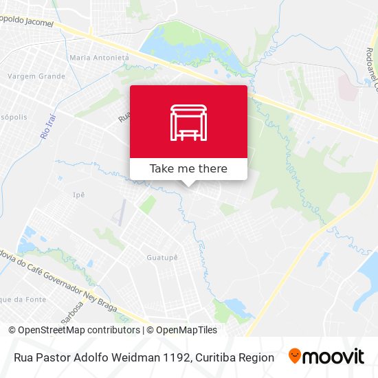 Rua Pastor Adolfo Weidman 1192 map