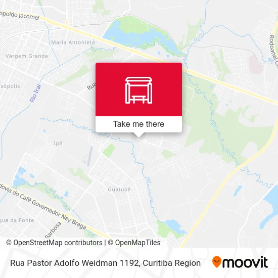 Rua Pastor Adolfo Weidman 1192 map