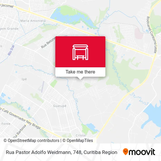 Rua Pastor Adolfo Weidmann, 748 map