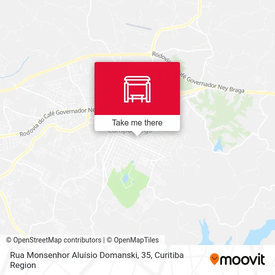 Rua Monsenhor Aluísio Domanski, 35 map