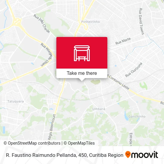 R. Faustino Raimundo Pellanda, 450 map