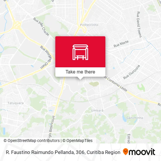 R. Faustino Raimundo Pellanda, 306 map