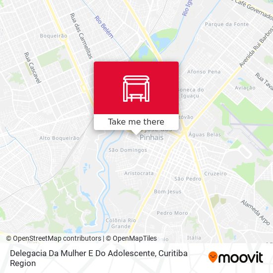 Delegacia Da Mulher E Do Adolescente map