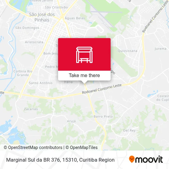 Marginal Sul da BR 376, 15310 map