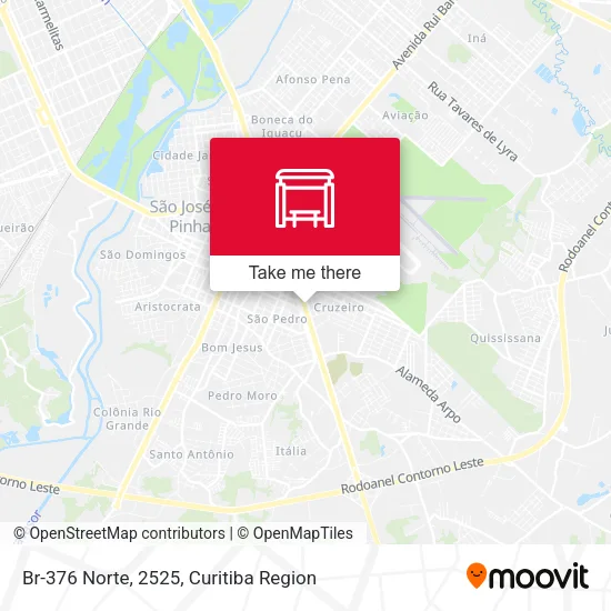 Br-376 Norte, 2525 map