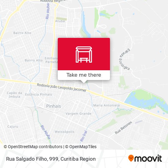 Mapa Rua Salgado Filho, 999
