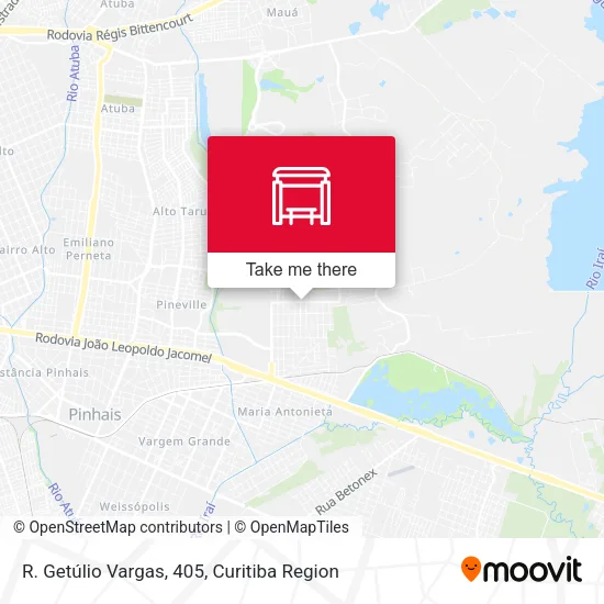 R. Getúlio Vargas, 405 map
