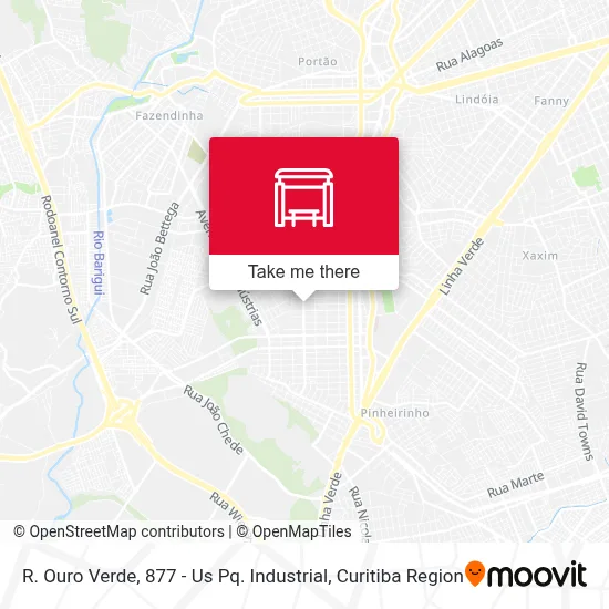 R. Ouro Verde, 877 - Us Pq. Industrial map