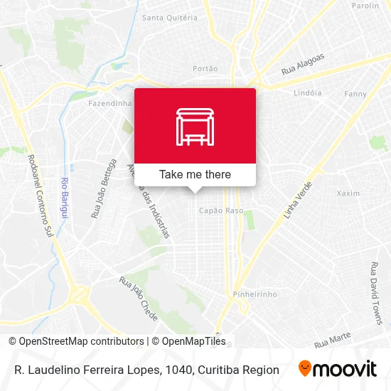 R. Laudelino Ferreira Lopes, 1040 map