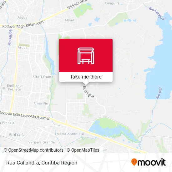 Rua Caliandra map