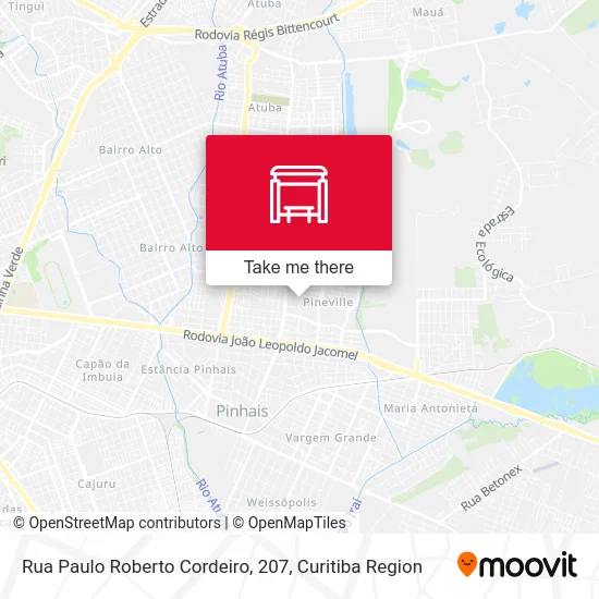 Rua Paulo Roberto Cordeiro, 207 map