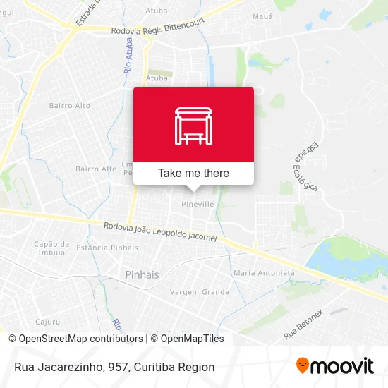 Rua Jacarezinho, 957 map
