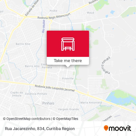 Rua Jacarezinho, 834 map