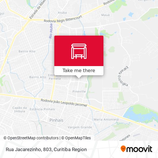 Rua Jacarezinho, 803 map