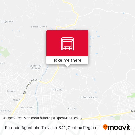 Mapa Rua Luís Agostinho Trevisan, 341