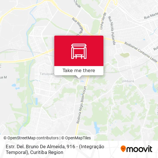Estr. Del. Bruno De Almeida, 916 - (Integração Temporal) map