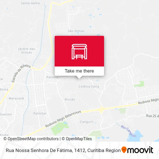 Rua Nossa Senhora De Fátima, 1412 map