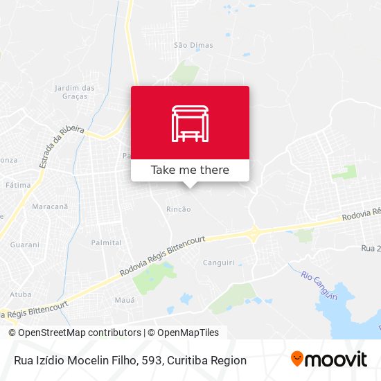 Rua Izídio Mocelin Filho, 593 map