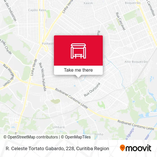 R. Celeste Tortato Gabardo, 228 map