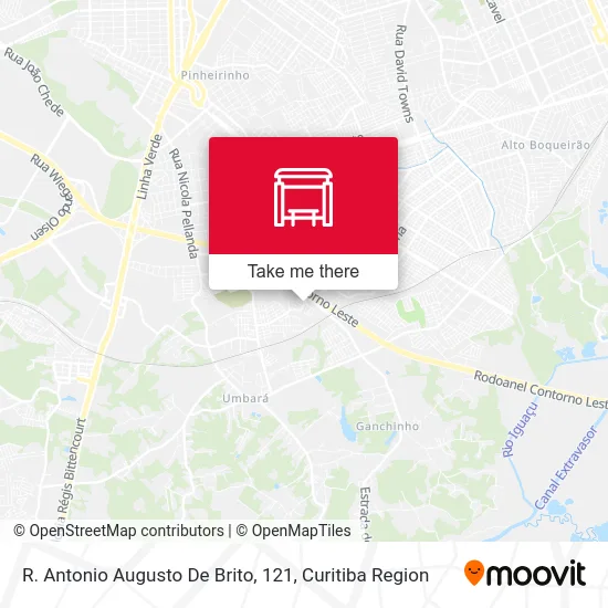 R. Antonio Augusto De Brito, 121 map