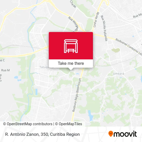 R. Antônio Zanon, 350 map