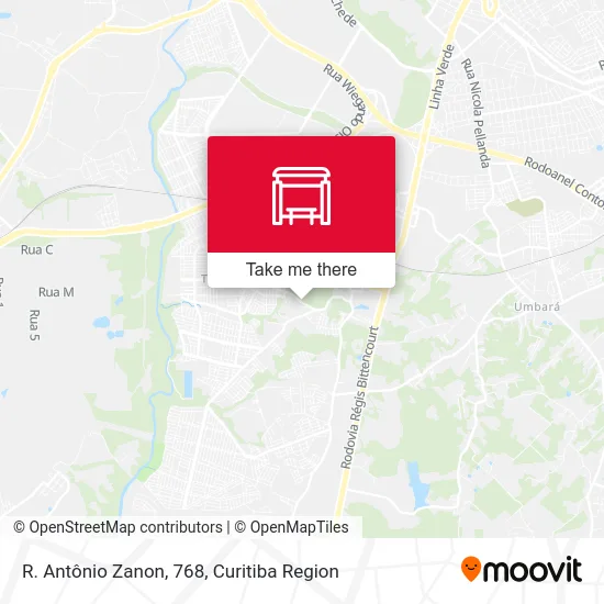 R. Antônio Zanon, 768 map