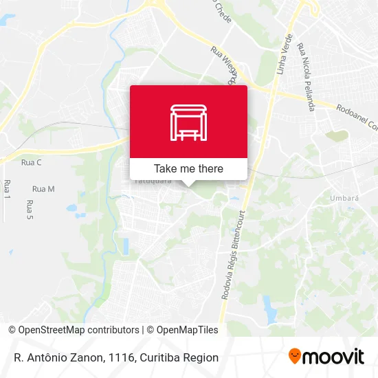 R. Antônio Zanon, 1116 map