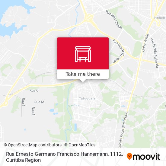 Rua Ernesto Germano Francisco Hannemann, 1112 map