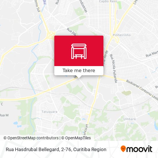 Mapa Rua Hasdrubal Bellegard, 2-76