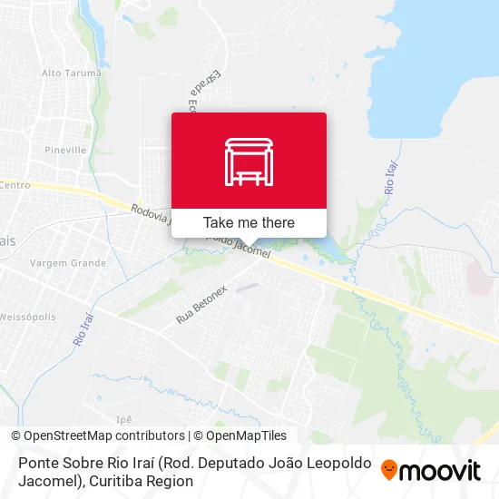 Ponte Sobre Rio Iraí (Rod. Deputado João Leopoldo Jacomel) map