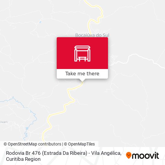 Rodovia Br 476 (Estrada Da Ribeira) - Vila Angélica map