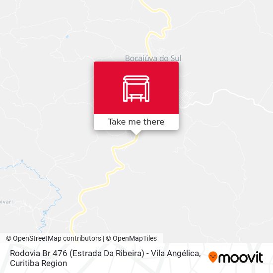 Rodovia Br 476 (Estrada Da Ribeira) - Vila Angélica map