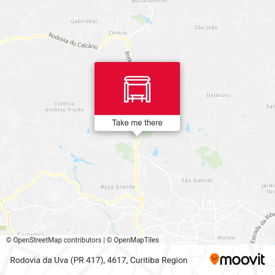 Rodovia da Uva (PR 417), 4617 map