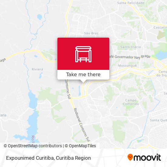 Expounimed Curitiba map