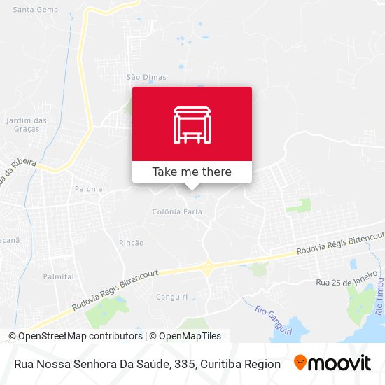 Rua Nossa Senhora Da Saúde, 335 map