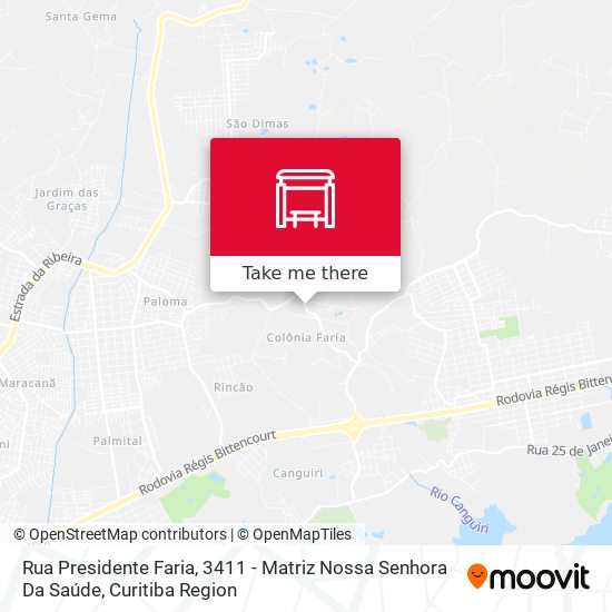 Mapa Rua Presidente Faria, 3411 - Matriz Nossa Senhora Da Saúde