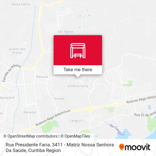 Rua Presidente Faria, 3411 - Matriz Nossa Senhora Da Saúde map