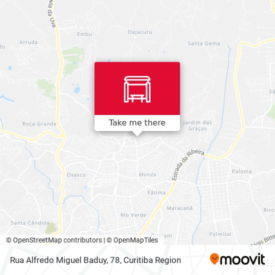 Mapa Rua Alfredo Miguel Baduy, 78