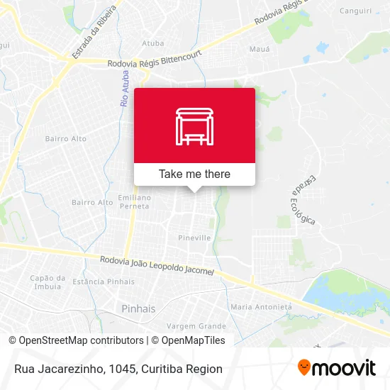 Rua Jacarezinho, 1045 map
