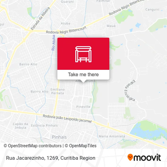 Rua Jacarezinho, 1269 map