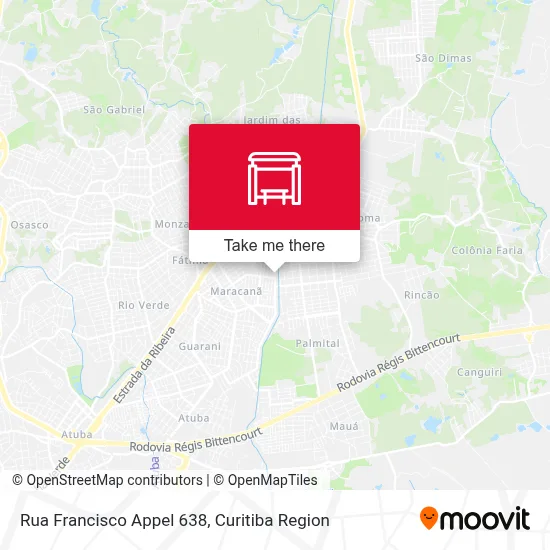 Rua Francisco Appel 638 map
