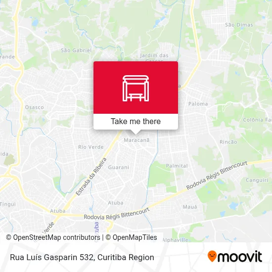 Rua Luís Gasparin 532 map